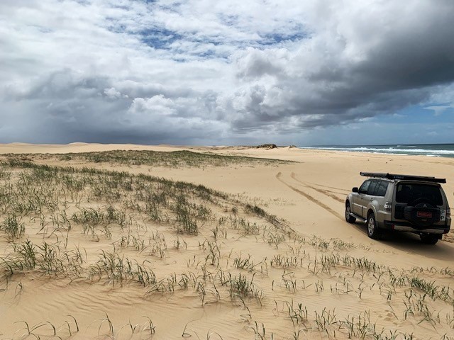 A coastal weekend escape four wheel driving on Stockton Beach