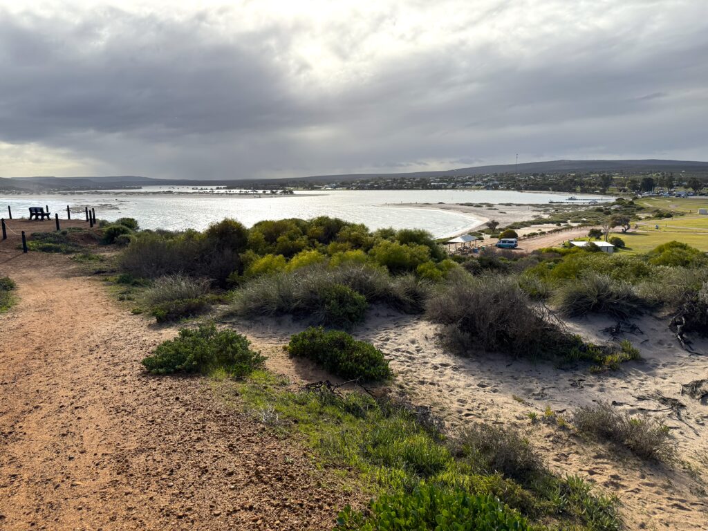 View overlooking township of Kalbarri and the Murchison River