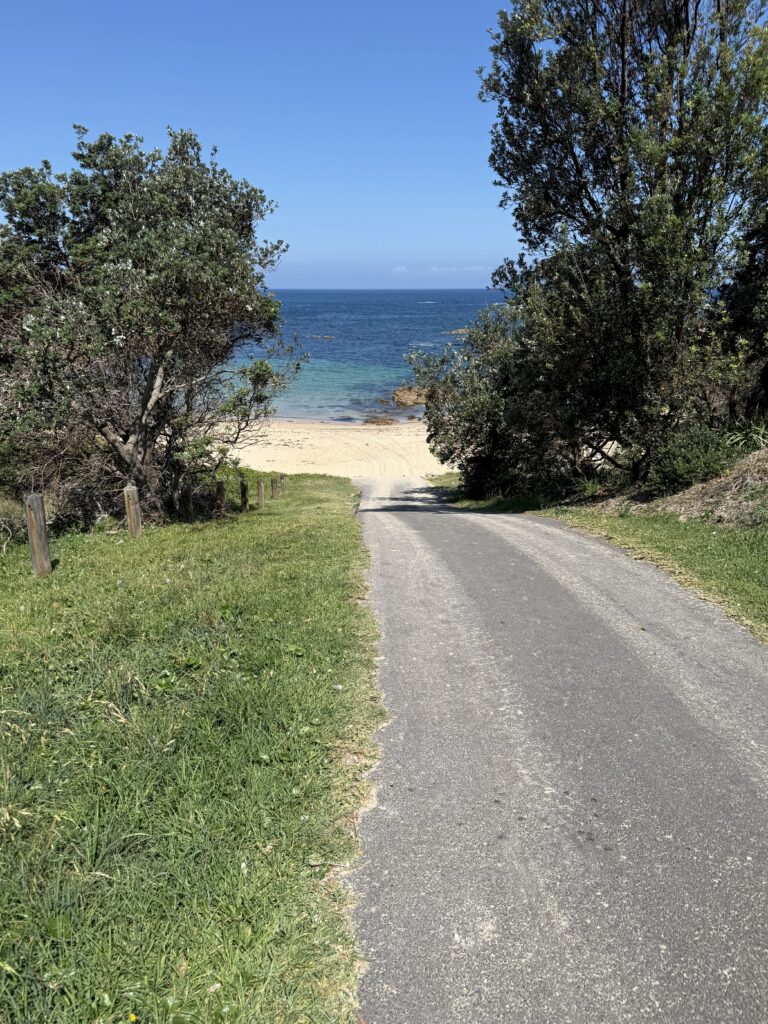 Fisherman's Bay steep beach access ramp