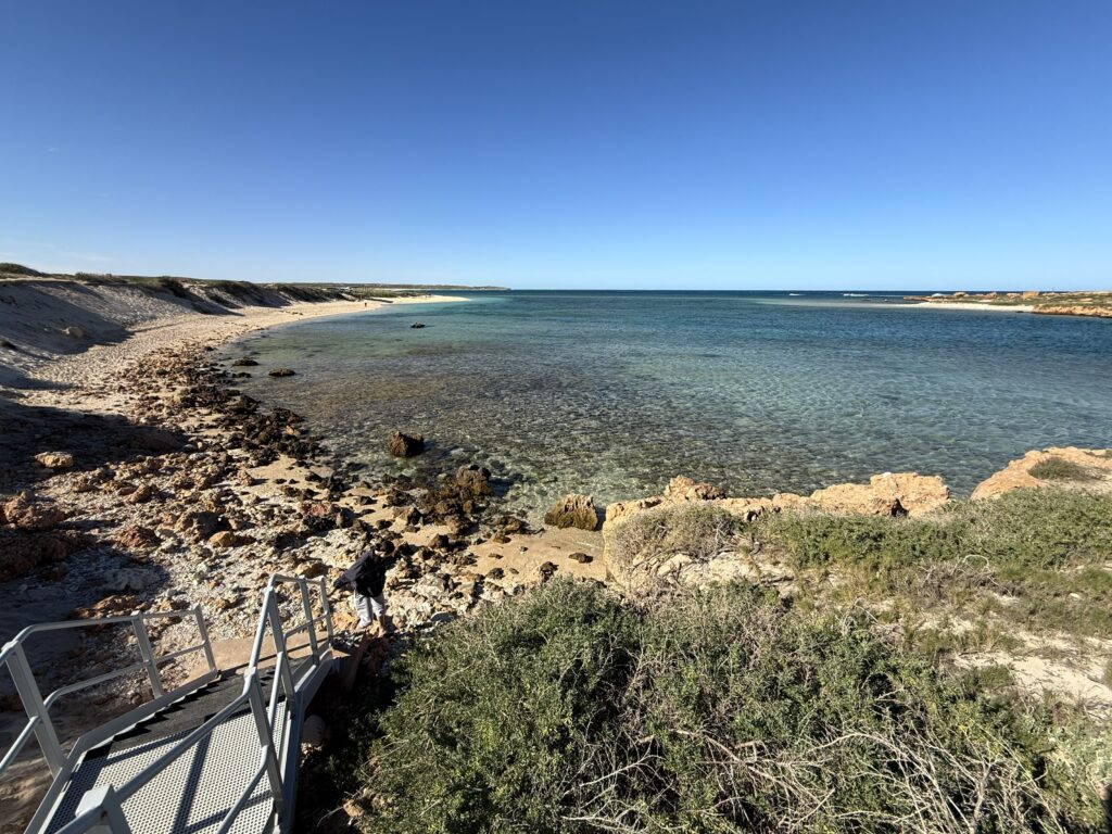 The Aquarium, a shallow lagoon near the Quobba Blowholes perfect for snorkeling.