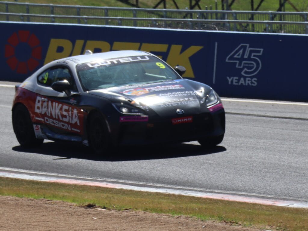 Toyota 86 driven by Byron Lutelu sponsored by Banksia Design and Reliable Removals and Deliveries