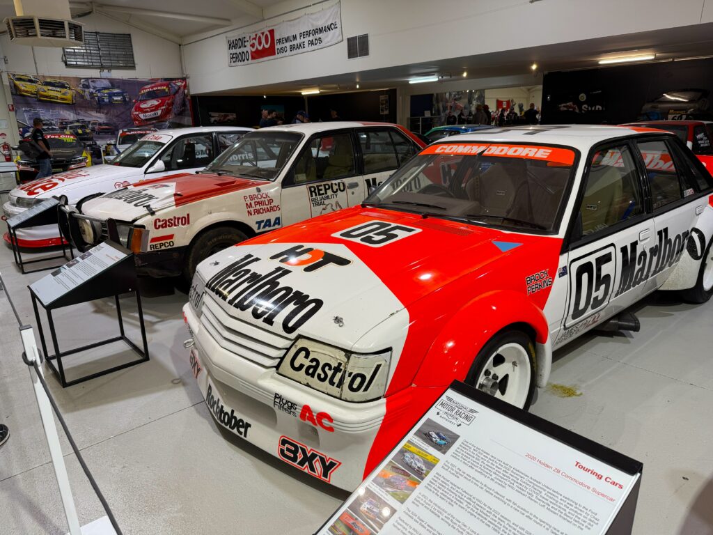 Peter Brock's iconic red and white 05 Commodore