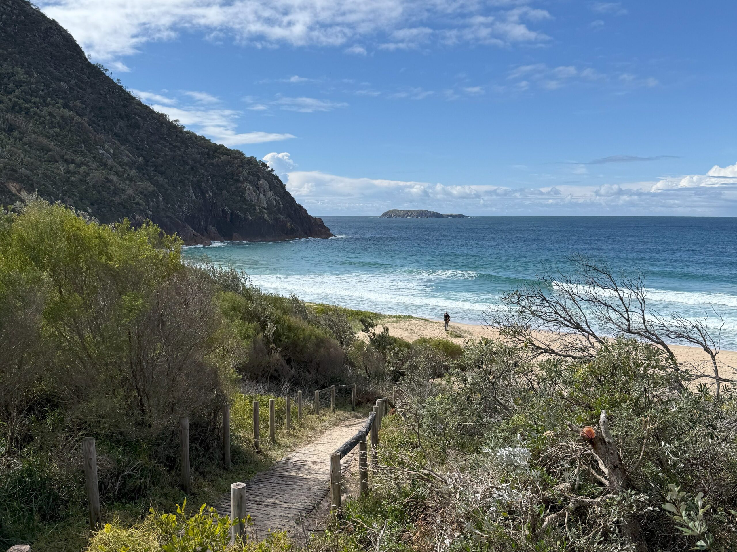 Pathway leading to Zenith Beach on Tomaree Coastal walk