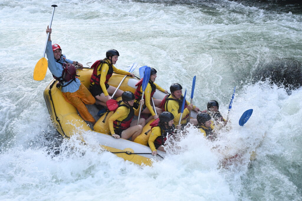 The Alarm Clock Rapid on the Tully river let's you know your alive with its step drop.