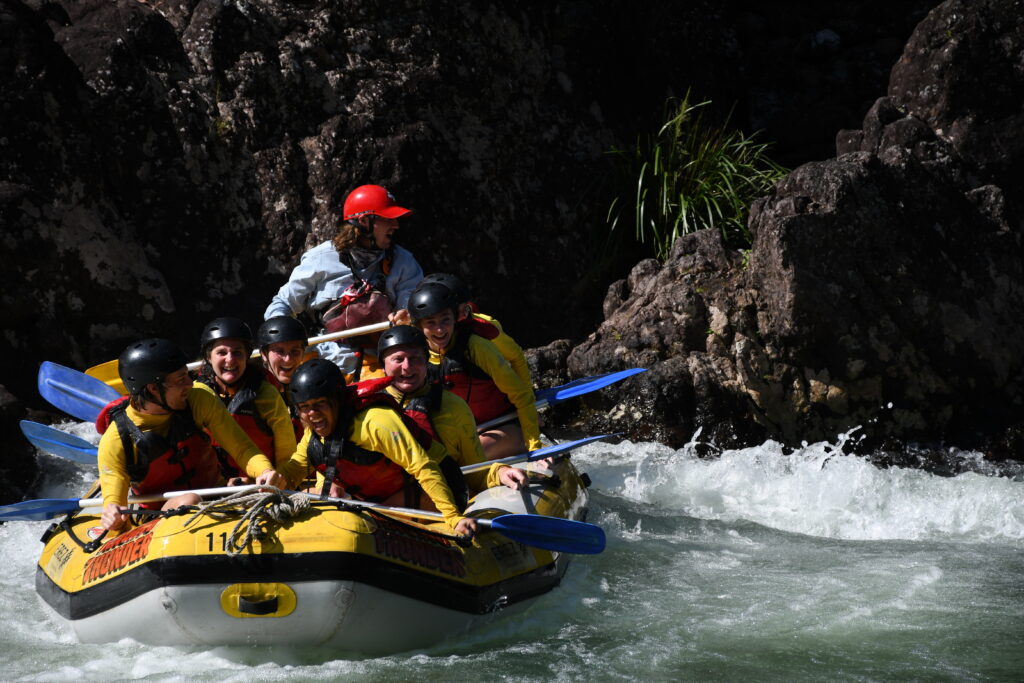 Having Fun on the Tully River with Raging Thunder Rafting