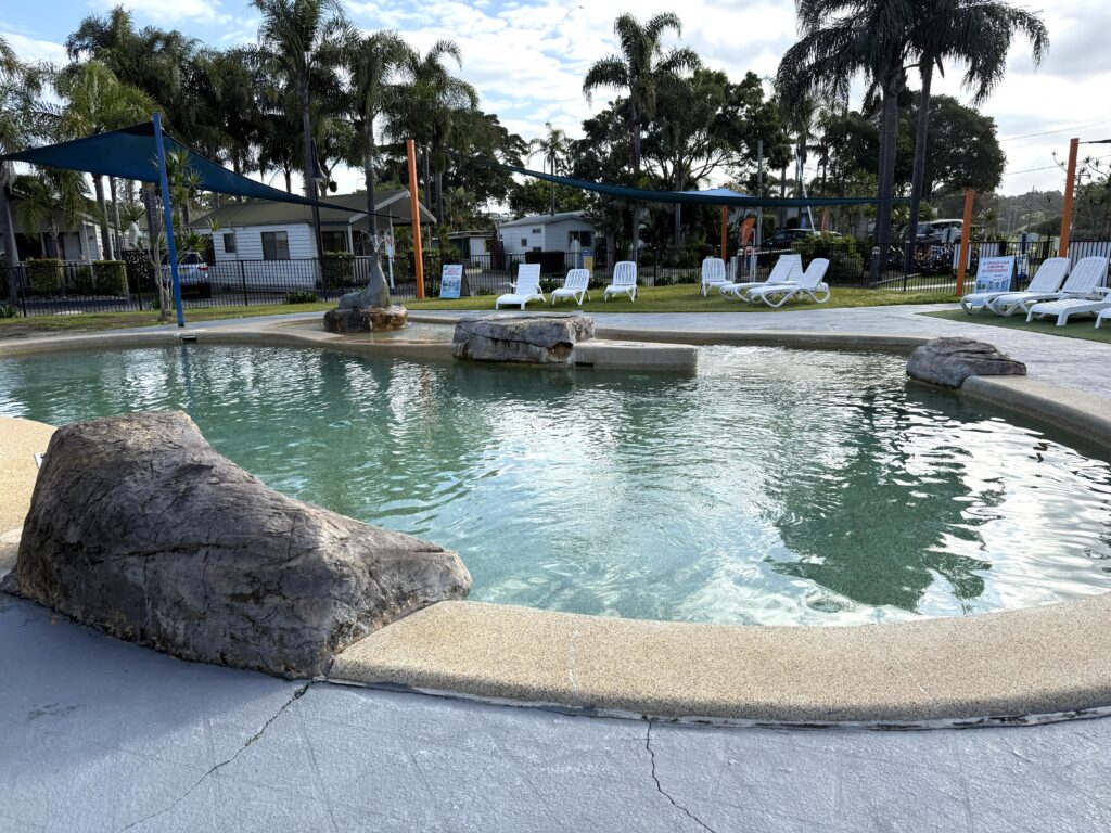 Relax at the Harrington Beach Discovery Park swimming pool