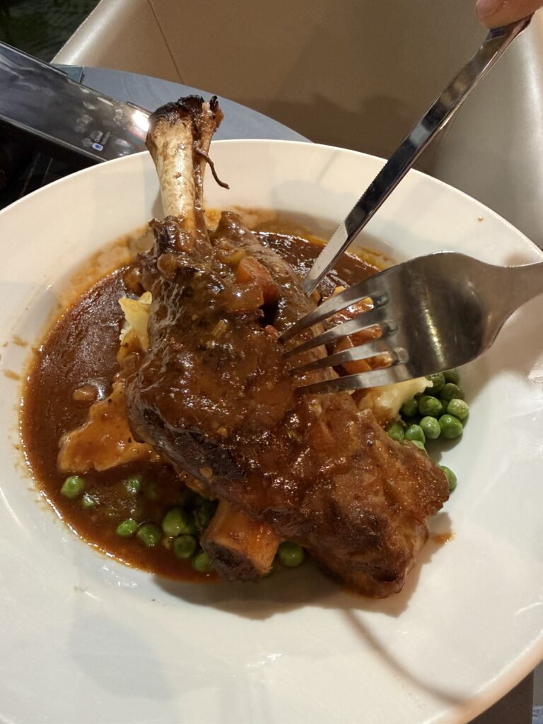 Lamb Shank at Club Harrington