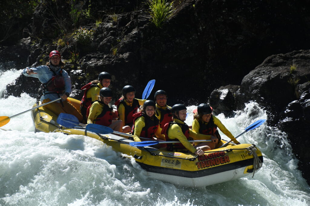 Rafting is fun once you've conquered the first rapid and the fear disappears