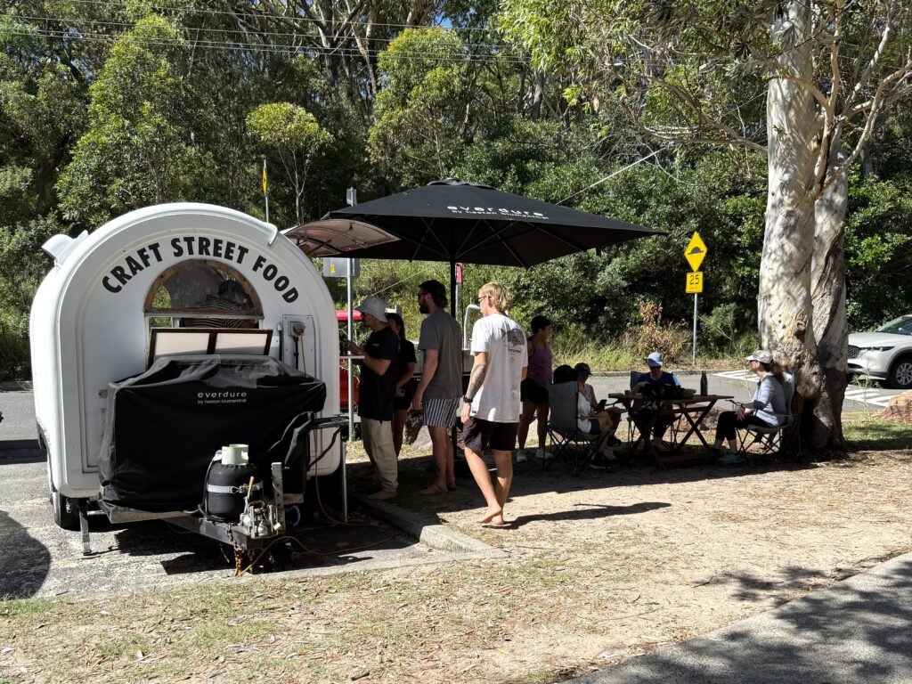 Coffee van at the bottom of Tomaree Headland Summit Walk